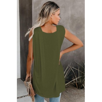 Green When In Doubt Relaxed Tank Top